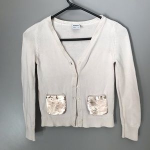 Sonoma Girls sequin embellished cardigan size M(7)